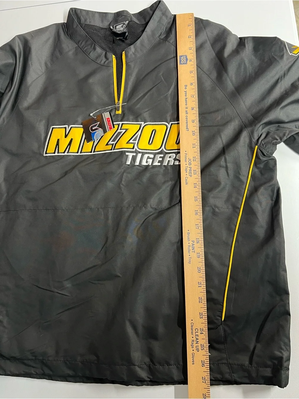 Mizzou Tigers Colosseum Athletics 1/4 Zip Windbreaker Pullover Mens Small